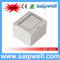 Saip Alta calidad impermeable 3 Gang IP55 interruptor y zócalo a prueba de agua para uso en el baño